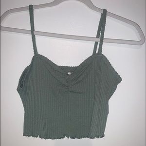 Green Crop Top